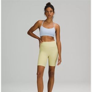 New Lululemon Ribbed HR Shorts 8" Size 10 Butter Dew Green